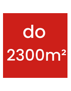 do 2300 m²