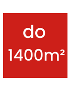 do 1400 m²